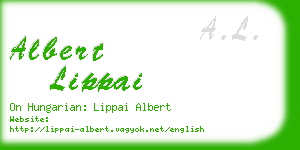 albert lippai business card